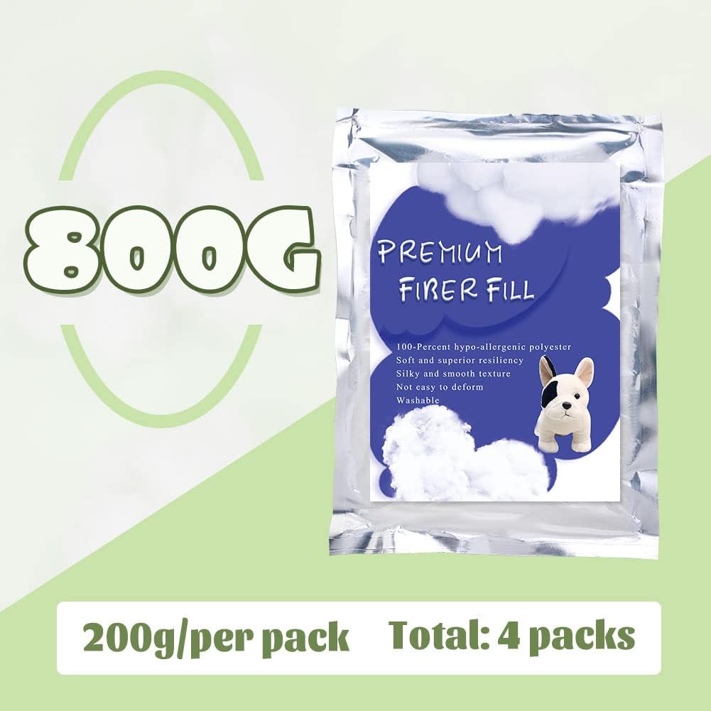 BUTUZE 250g/8.8oz Polyfill Stuffing Fiber Fill,Stuffing for Stuffed Animals