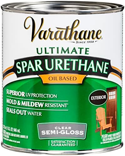 Varathane 9341 Oil-Based Ultimate Spar Urethane, Quart, Satin