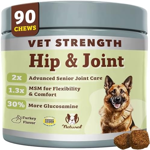 Natural Dog Company Liquid Glucosamine Hip & Joint Oil for Dogs, 16 oz, Extra Strength Cartilage & Joint Support, Helps Mobility and Eases Occasional Stiffness, Dog Vitamins & Supplements