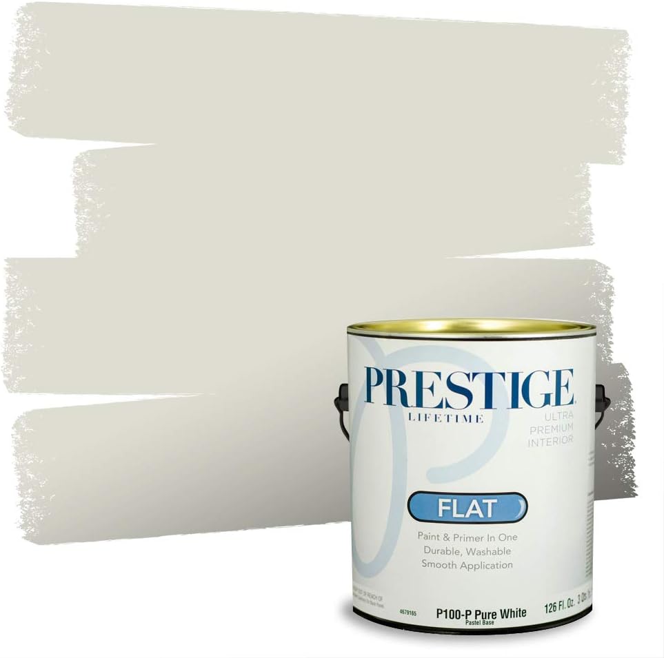 PRESTIGE Paints Exterior Paint and Primer In One, 1-Gallon, Satin, Comparable Match of Sherwin Williams* Ripe Olive*