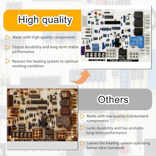 Upgraded 60105 Furnace Ignition Control Board for Mr Heater and HeatStar MHU HSU Series Enerco Big Maxx Overhead Compact Garage Workshop Forced Air Furnaces Natural Gas and Propane Up to 125000 BTU