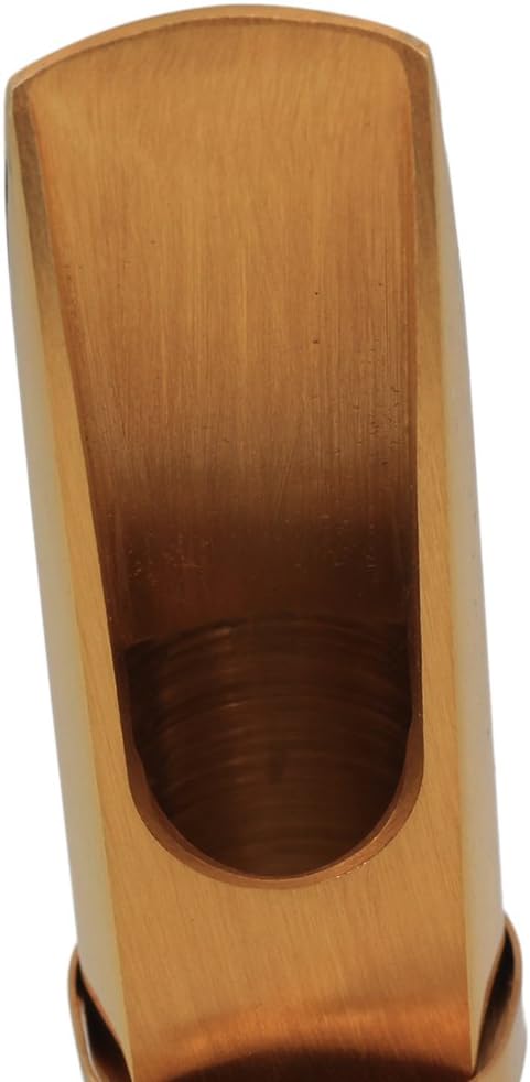 Yibuy B-flat Tenor Sax Saxophone Metal Mouthpiece Size #6 Gold Plated
