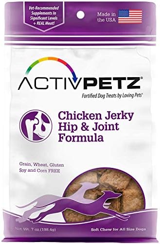 Loving Pets Activpetz Beef Jerky Hip & Joint Formula Dog Treat, 7 Oz