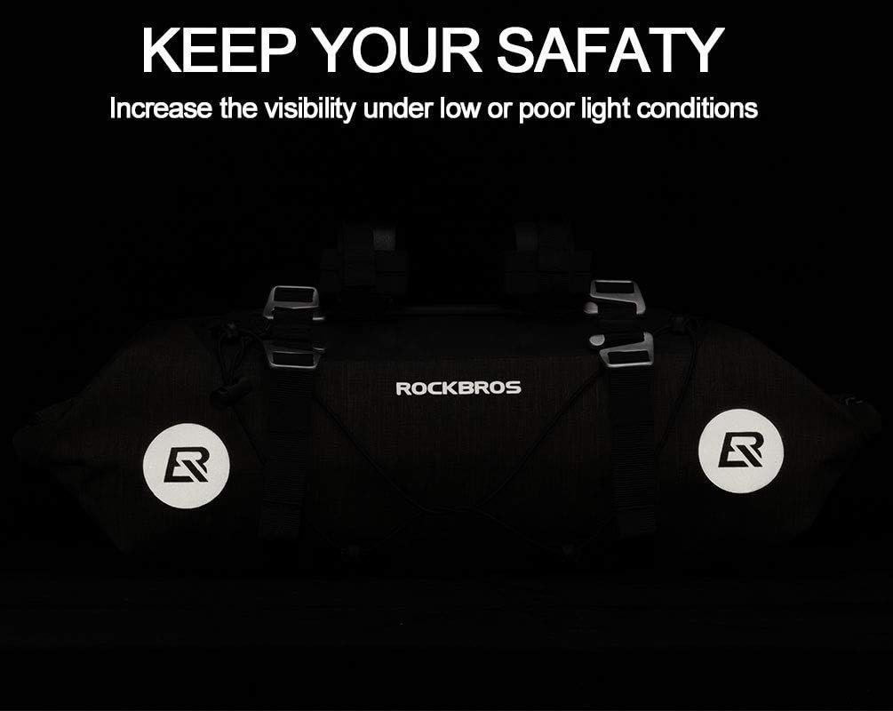 ROCKBROS Bikepacking Bike Handlebar Bag 7L-14L Waterproof for MTB Road