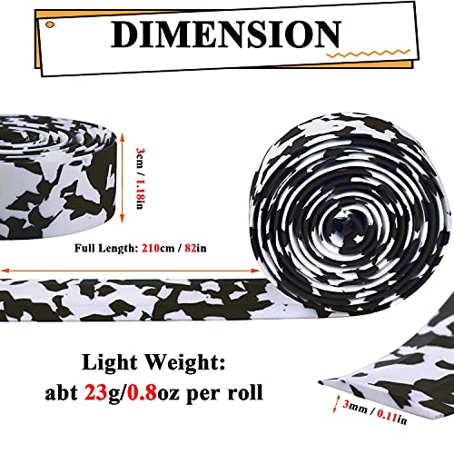 KINGOU White & Blue Camouflage EVA Road Bike Handlebar Tape Cycling Bar Tapes - 2PCS Per Set