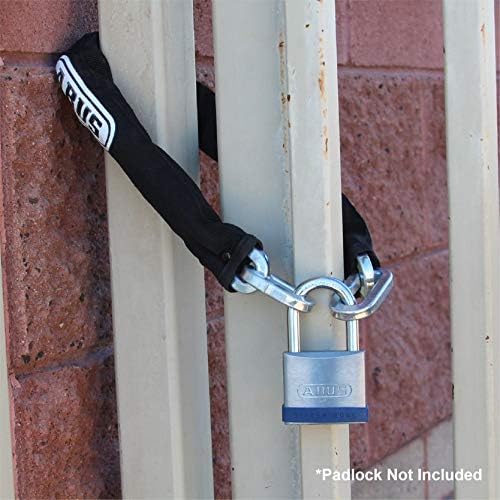 ABUS Hardened Steel 8KS 6 Foot x 5/16" Thick Square Security Chain | for Bikes, Containers, Trailers, ATV's, Motorcycles and Personal/Industrial Property