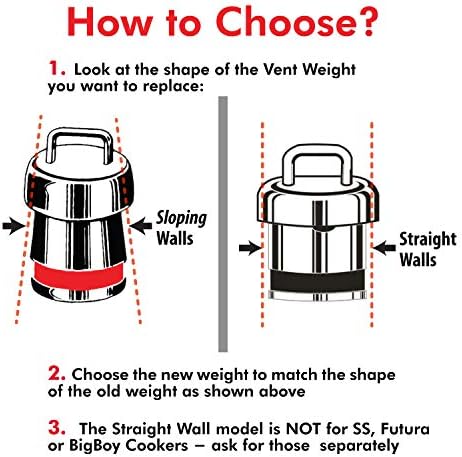 Hawkins Brass Vent Weight/Pressure Regulator For All Hawkins Pressure Cookers From 1.5 Litre To 12 Litre, Silver, Standard (H10-20), 1.5 Liter