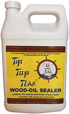 Wood-Oil Sealer, Teak Sealer, Wood Sealer, Boat Cleaner, Essential Boat Accessories, 1 gallon