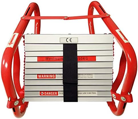 Hausse Retractable 3 Story Fire Escape Ladder, 25 Feet
