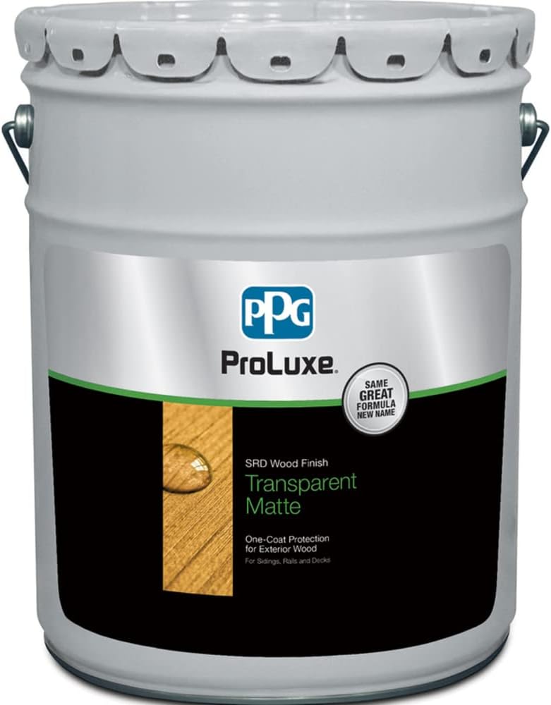 5 Gal ProLuxe SIK240-077 Cedar SRD NL One-Coat Protection for Exterior Wood, Transparent Matte