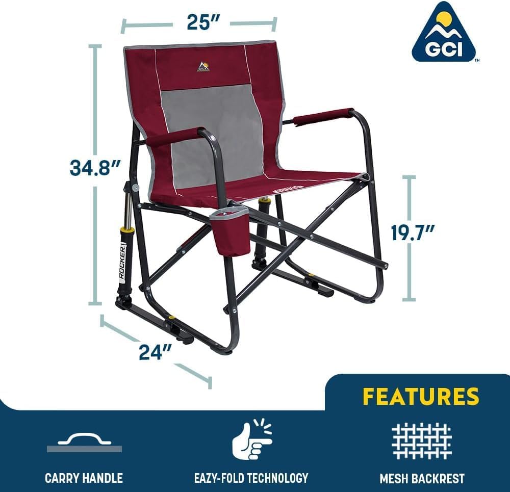 GCI Outdoor Freestyle Rocker Camping Chair - Cinnamon