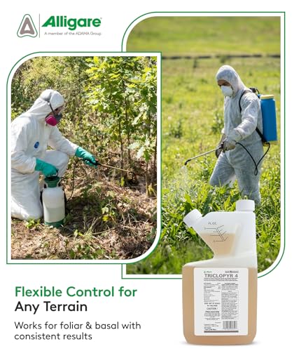 ALLIGARE - : Triclopyr 4 Herbicide Selective Weed Killer for Woody Plants, Brush for Forestry, Pastures, Rights-of-Way & Industrial Sites - Compare to Garlon 4 & Remedy - 1 Gallon