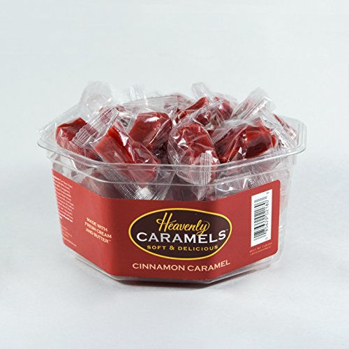 J Morgan Confections Heavenly Caramels, Butter Flavor (1 lb. 2 oz, 45 ct, Single-Pack); Gourmet, Artisan Soft and Chewy Butter Caramel Candies, Creamy and Smooth, Hand-Crafted Golden Treats