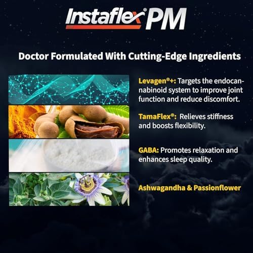 Instaflex PM Nighttime Joint Supplement, Mobility and Sleep Support, 60ct