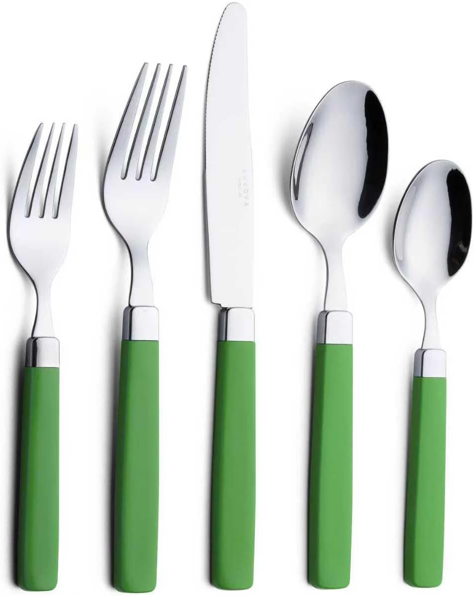 ANNOVA Silverware Set Stainless Steel Colorful Tableware Kitchen Flatware Set Utensils, Includes Dinner Knives, Forks, Spoons