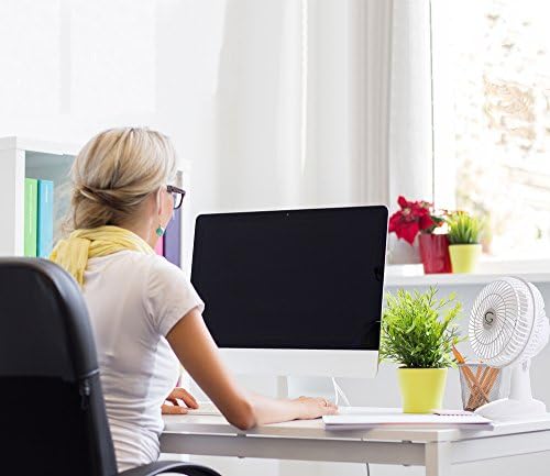 Genesis 6-Inch Clip Convertible Table-Top & Clip Fan Two Quiet Speeds - Ideal For The Home, Office, Dorm, More Off White