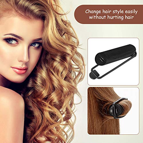 WILLBOND 40 pcs Sponge Hair Rollers, 0.6 Inch, Black