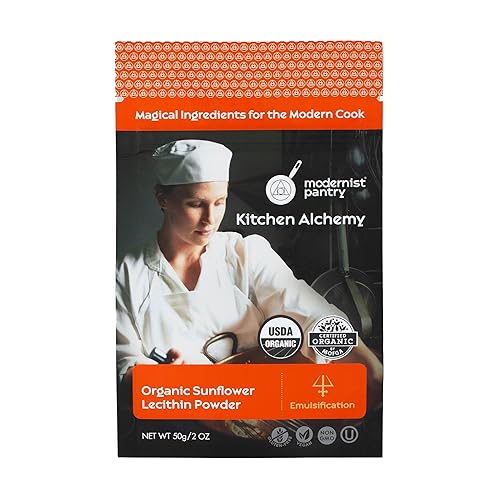 Modernist Pantry Organic Sunflower Lecithin Powder Gluten-Free Vegan OU Kosher Certified - 50g/2oz