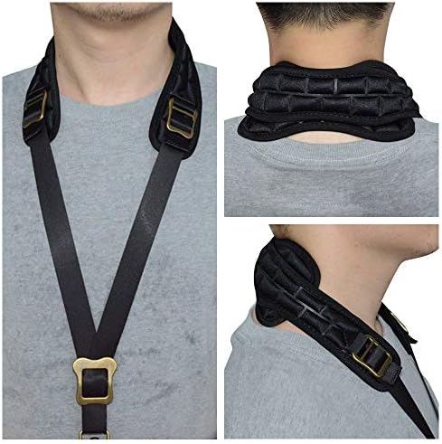 adorence Saxophone Neck Strap with Removable Washable Neck Pad - H04 Black