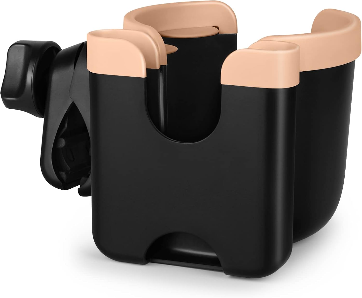 Accmor Stroller Cup Holder with Phone Holder, Bike Cup Holder, Universal Cup Holder for Uppababy Nuna Strollers, 2-in-1 Drinks Holder for Walker