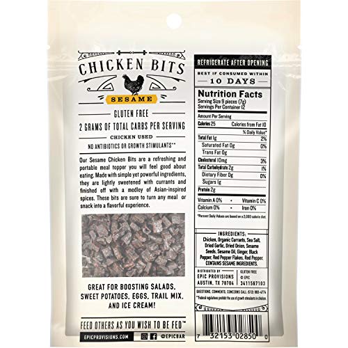 EPIC Provisions Hickory Smoked Bacon Bits, Gluten-Free, 3 oz