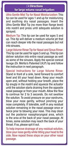 NeilMed NasaMist All in One Multi Purpose Saline Spray, 6.3 Fl Oz
