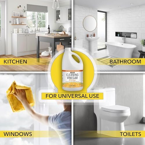 Harris Multi-Purpose Vinegar Household Surface Cleaner, Orange Scent, 128oz, Easy Pour Funnel Included