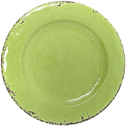 Gianna's Home 12 Piece Rustic Farmhouse Melamine Dinnerware Set, Service for 4 (Gray)