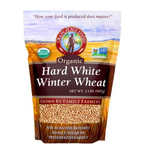 Grain Place Foods Non-GMO Organic Hard White Winter Wheat 2lb Bag