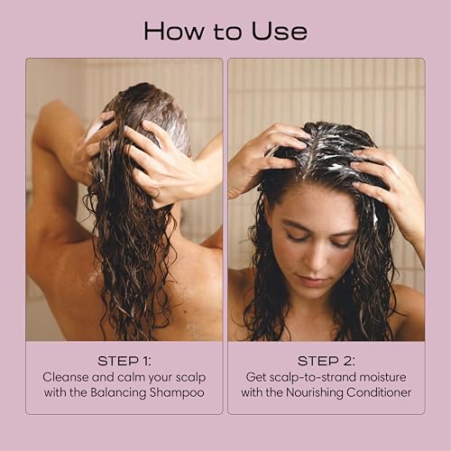 Jupiter Balancing Shampoo & Nourishing Conditioner for Men & Women - Clarifying Cleanse for Oily, Dry & Sensitive Scalp - Hydrates