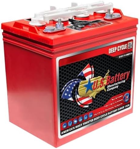 US BATTERY US8VGC-XC2 8V 170Ah Group Size GC8 Flooded Lead Acid Deep Cycle Golf, RV Battery