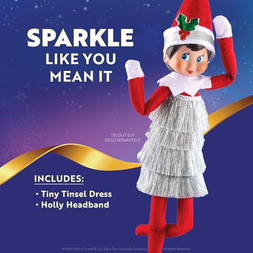 The Elf on the Shelf Claus Couture Tiny Tinsel Dress