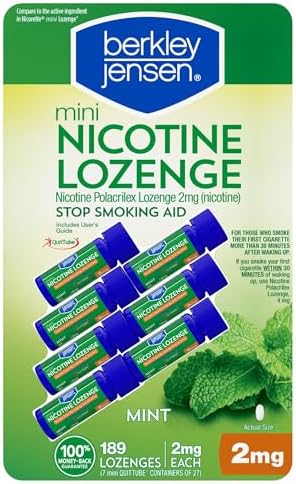 Berkley Jensen 2mg Mini Mint Nicotine Lozenge, 189 ct.