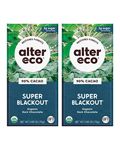 Alter Eco, Bar Chocolate Dark Super Blackout Organic, 2.65 Ounce