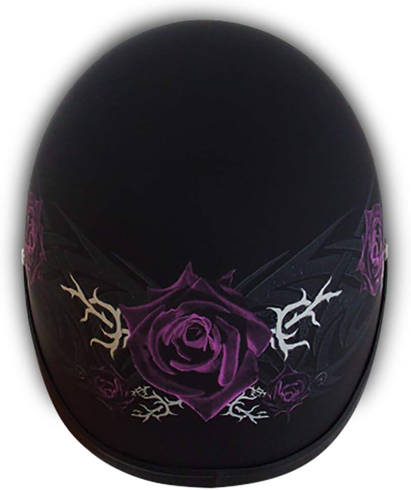Daytona Helmets Graphics Bicycle Helmets for Men - Novelty Half Helmet with Breathable Liner - Retro Skull Cap – Eagle Headgear with Head Wrap
