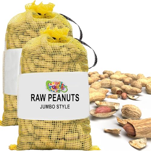 Fruidles Raw Peanuts, 2 Pound Bag Raw Peanuts in Shell, Great for Boiling, Squirrels Feed, Birds Feed and Wildlife