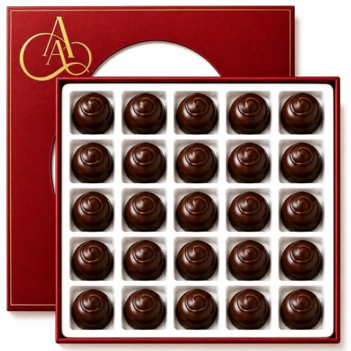 Andy Anand Belgian Dark Chocolate Cherry Cordials Gift Box - 25 Pieces