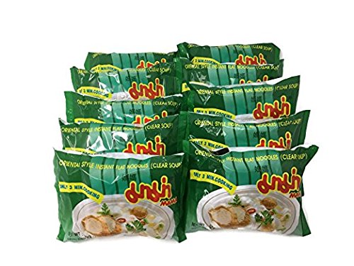 Instant Flat Noodle Soup, 1.75 oz. Packets (Set of 10) (Clear Soup)