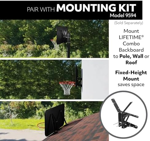 Lifetime 3823 44 in. Backboard Rim Combo