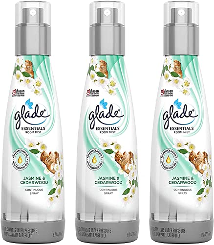 Glade Fine Fragrance Mist, 6.2 OZ (No. 1 Jasmine & Cedarwood, Pack - 3)