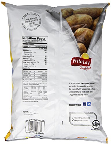 Lay's Potato Chips, Party Size Classic, 15.75 Ounce