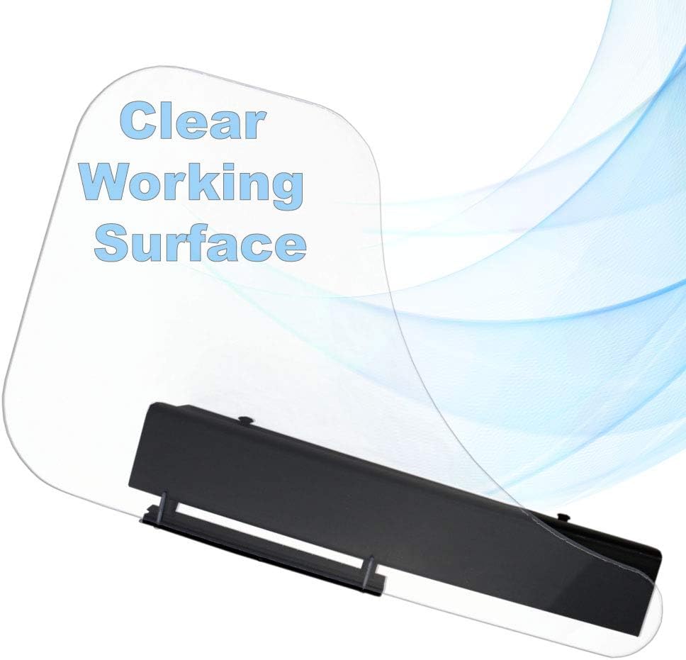 Rehabilitation Advantage Clear Polycarbonate Wheelchair Half Tray, Flip Down