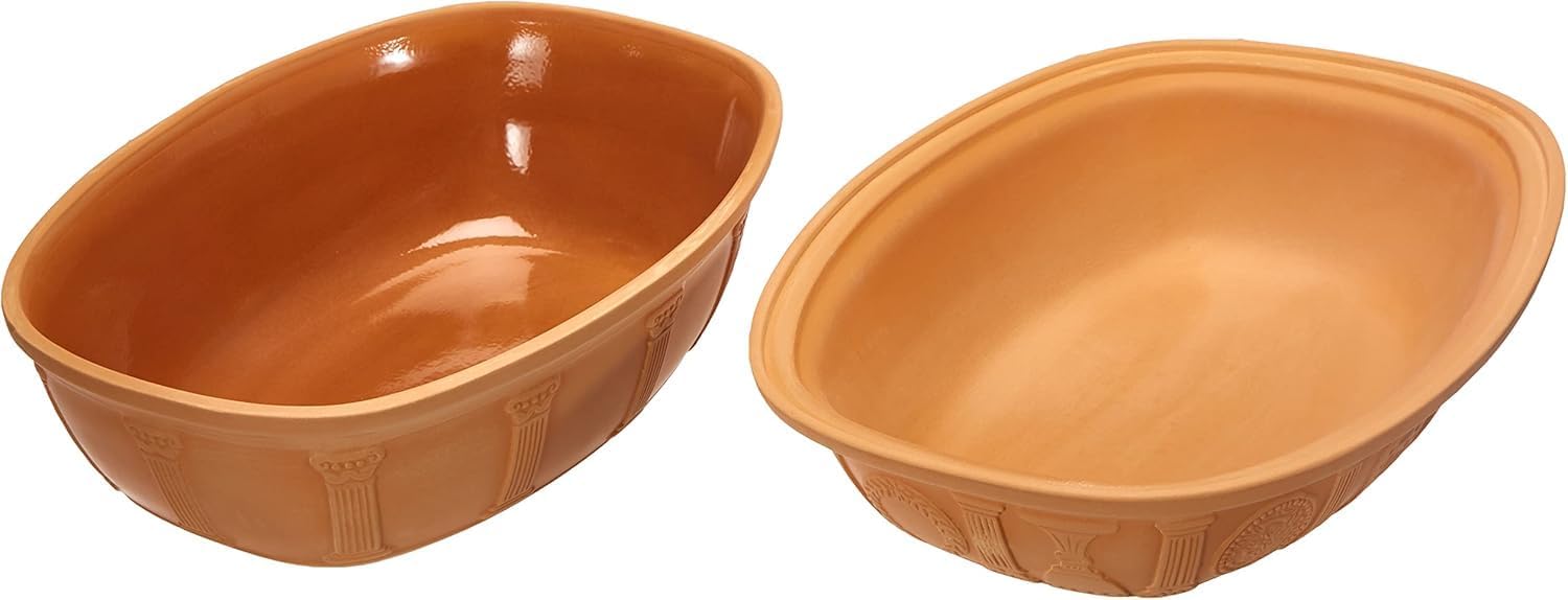 Romertopf Clay Roaster | 40 Years Anniversary Edition | Non-Stick Dutch Oven | Healthy Pot Cooking | Clay Baker | Versatile Cooking Vessel - 3.7 Quarts (3.5 Liters) for up to 6 people