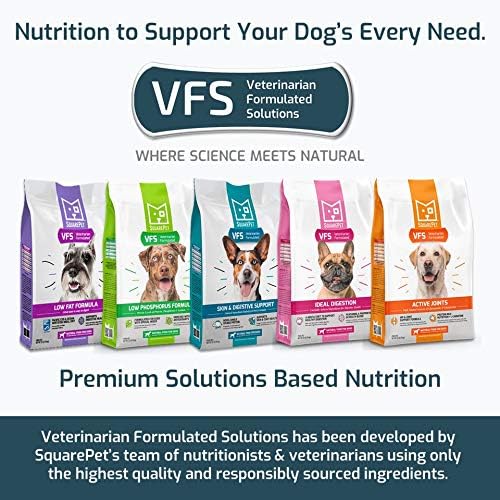 SquarePet Veterinarian Formulated Solutions Hydrolyzed Protein Skin and Digestive Support Dry Dog Food, Help with Hot Spots