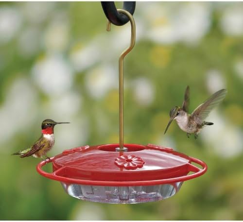 Aspects 153 Mini Hummzinger Hummingbird Feeder, 8-Ounce , Red