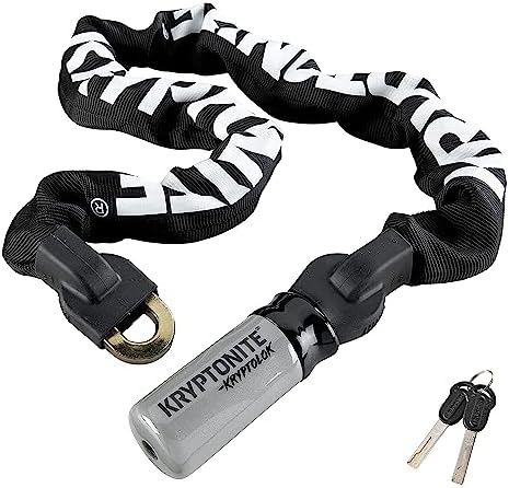Kryptonite Kryptolok 995 Bike Chain Lock, 3 Feet Long Heavy Duty Anti-Theft Sold Secure Gold Bicycle Chain Lock with Keys for Bike, Motorcycle