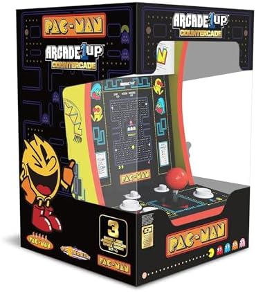 Arcade1Up Ms. Pac-Man Class of '81 Countercade, 3 Retro Games | Countertop Arcade Machine with 7-Inch LCD Screen and Real Feel Joysticks and Buttons