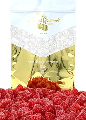 SweetGourmet Cherry Fruit Slices Sugar Coated Jelly Candy, 2.5 Pound Bulk Bag