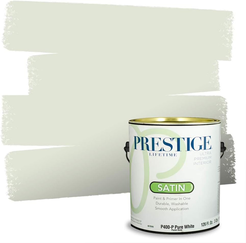 PRESTIGE Paints Exterior Paint and Primer In One, 1-Gallon, Semi-Gloss, Comparable Match of Sherwin Williams* Shamrock*