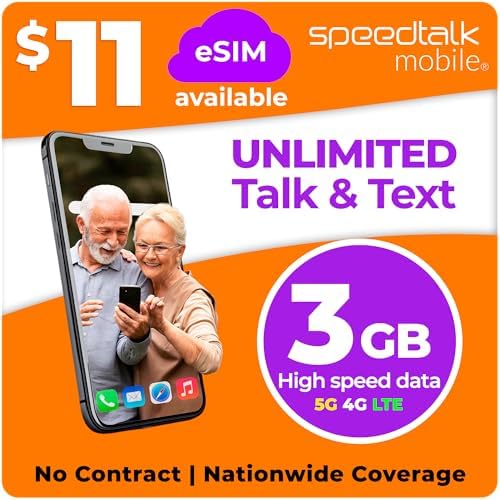 $5 Prepaid SIM Card – Top Value Plan for Smartphones & Cellphones | 100 Minutes, 100 Texts, 100MB Data | 5G/4G LTE | Triple-Cut (Mini, Micro, Nano) | No Contract – 30-Day Service
